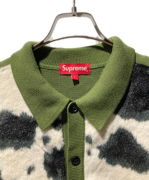 SUPREME（シュプリーム）SUPREME (シュプリーム) 21SS Cow Print Cardigan グリーン サイズ:Lの古着・服飾アイテム