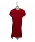 RED VALENTINO (レッドヴァレンティノ) 半袖ニットワンピース レッド サイズ:ＸＳ：5000円