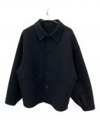 H BEAUTY&YOUTHエイチ ビューティー&ユース）の古着「WOOL CASHMERE WORKY JACKET」｜ブラック