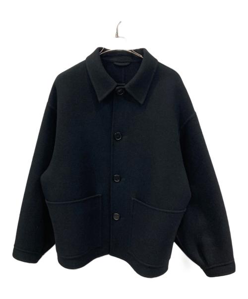 H BEAUTY&YOUTH（エイチ ビューティー&ユース）H BEAUTY&YOUTH (エイチ ビューティー&ユース) WOOL CASHMERE WORKY JACKET ブラック サイズ:Lの古着・服飾アイテム