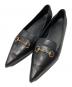 GUCCI（グッチ）の古着「ポインテッドホースビットローファー」｜ブラック
