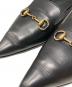 中古・古着 GUCCI (グッチ) ポインテッドホースビットローファー ブラック サイズ:361/2：18000円