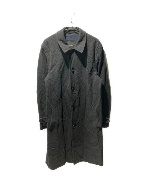 COMME des GARCONS HOMME PLUS（コムデギャルソンオムプリュス）COMME des GARCONS HOMME PLUS (コムデギャルソンオムプリュス) 90’Sウールステンカラーコート グレー サイズ:Ｌの古着・服飾アイテム