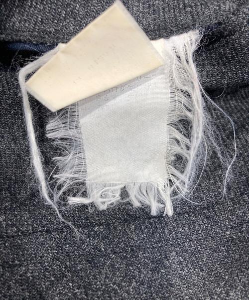 COMME des GARCONS HOMME PLUS（コムデギャルソンオムプリュス）COMME des GARCONS HOMME PLUS (コムデギャルソンオムプリュス) 90’Sウールステンカラーコート グレー サイズ:Ｌの古着・服飾アイテム