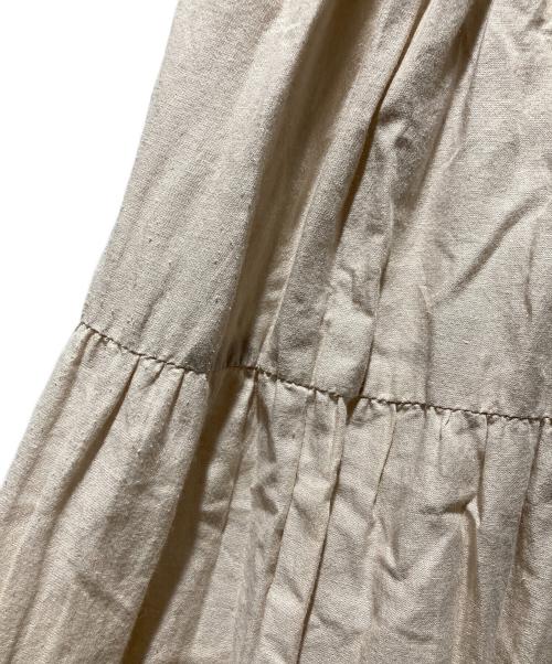 MARIHA（マリハ）MARIHA (マリハ) ノースリーブティアードワンピース ベージュ サイズ:38の古着・服飾アイテム