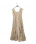 MARIHA (マリハ) ノースリーブティアードワンピース ベージュ サイズ:38：8000円