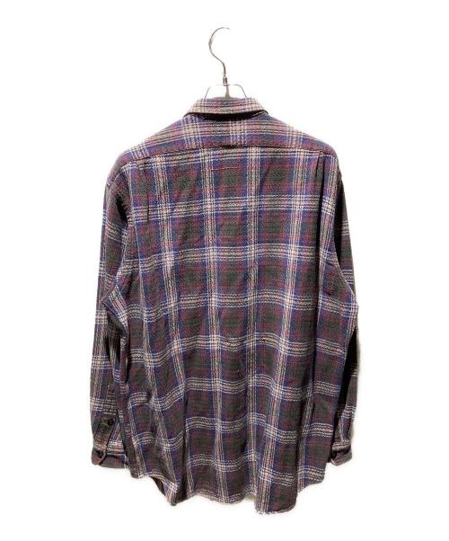 RRL（ダブルアールエル）RRL (ダブルアールエル) 90s シャドーチェックシャツ ブルー×レッド サイズ:Ｌの古着・服飾アイテム