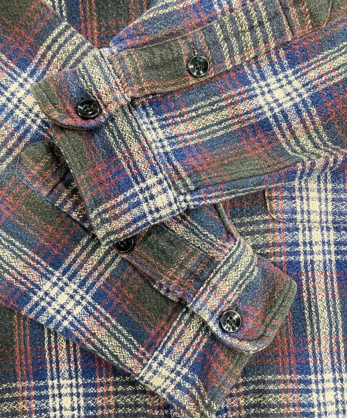 RRL（ダブルアールエル）RRL (ダブルアールエル) 90s シャドーチェックシャツ ブルー×レッド サイズ:Ｌの古着・服飾アイテム