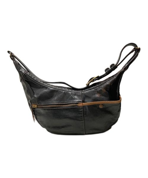 THE FLAT HEAD（ザ・フラットヘッド）THE FLAT HEAD (ザ・フラットヘッド) FREAK別注 HORSE HIDE × DEER SKIN BAG ブラックの古着・服飾アイテム