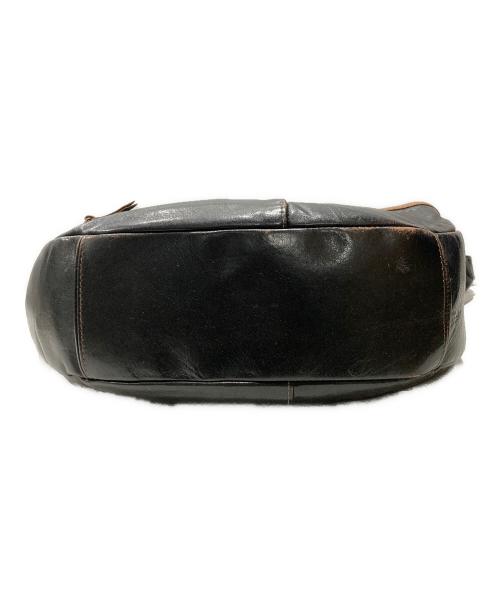 THE FLAT HEAD（ザ・フラットヘッド）THE FLAT HEAD (ザ・フラットヘッド) FREAK別注 HORSE HIDE × DEER SKIN BAG ブラックの古着・服飾アイテム