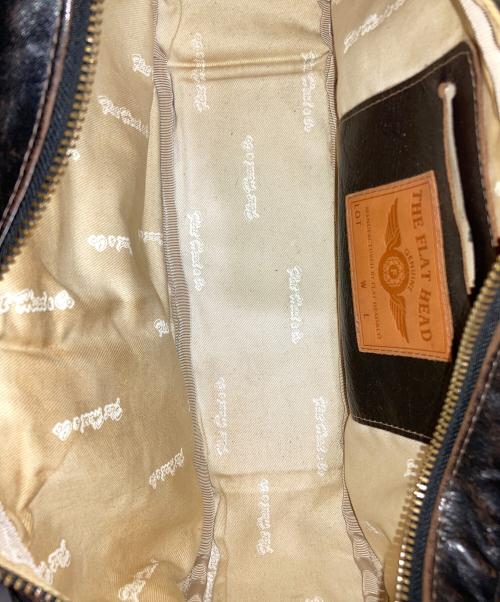 THE FLAT HEAD（ザ・フラットヘッド）THE FLAT HEAD (ザ・フラットヘッド) FREAK別注 HORSE HIDE × DEER SKIN BAG ブラックの古着・服飾アイテム