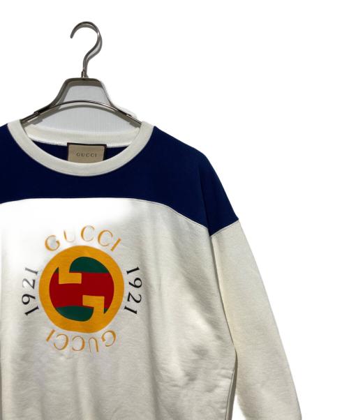 GUCCI（グッチ）GUCCI (グッチ) ロゴスウェット ベージュ サイズ:SIZE Sの古着・服飾アイテム