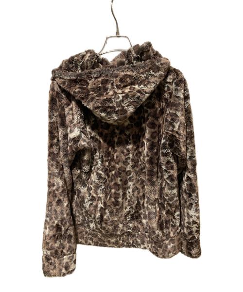 TORNADO MART（トルネードマート）TORNADO MART (トルネードマート) レオパードシルキーボアジャケット ブラウン サイズ:Lの古着・服飾アイテム