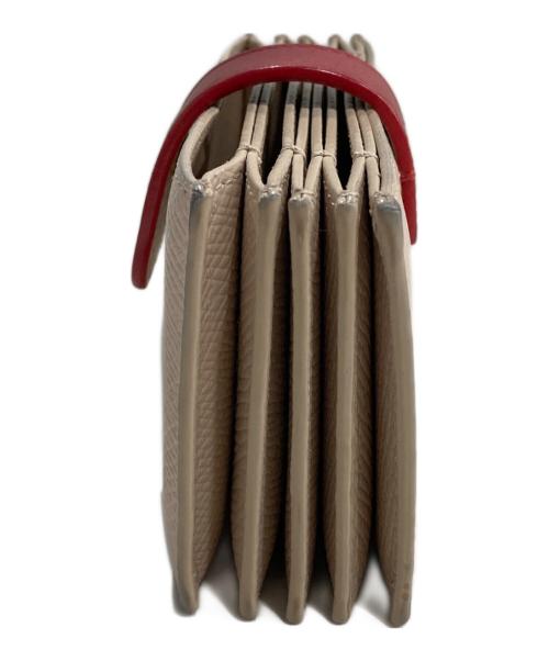 CELINE（セリーヌ）CELINE (セリーヌ) アコーディオ カード ホルダー ピンク×レッドの古着・服飾アイテム