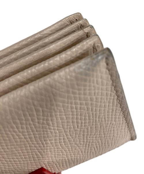 CELINE（セリーヌ）CELINE (セリーヌ) アコーディオ カード ホルダー ピンク×レッドの古着・服飾アイテム