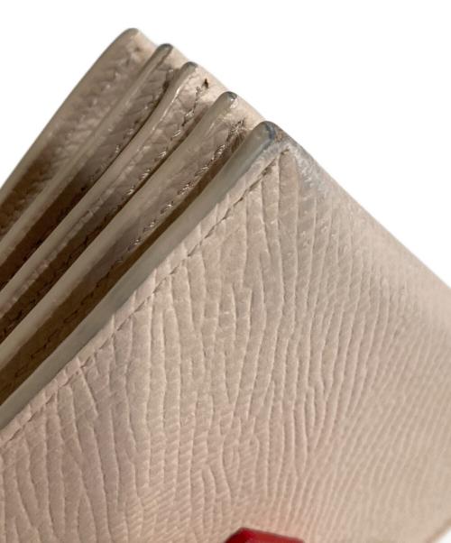 CELINE（セリーヌ）CELINE (セリーヌ) アコーディオ カード ホルダー ピンク×レッドの古着・服飾アイテム