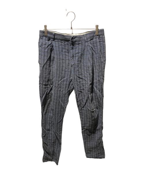 Acne studios（アクネ ストゥディオス）Acne studios (アクネ ストゥディオス) リネン パンツ BOSTON GW CH P グレー サイズ:SIZE 48の古着・服飾アイテム