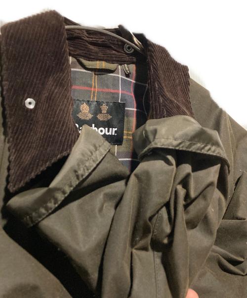 Barbour（バブアー）Barbour (バブアー) TRANSPORT ワックスコットン ショートブルゾン カーキ サイズ:32の古着・服飾アイテム