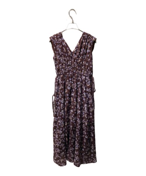 HER LIP TO（ハーリップトゥ）Her lip to (ハーリップトゥ) Paris Daisy Long Dress ブルー×ブラウン サイズ:Ｓの古着・服飾アイテム