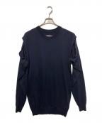 Maison Margielaメゾンマルジェラ）の古着「カットアウトロングニット」｜ネイビー