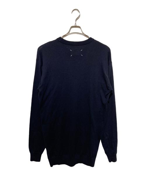 Maison Margiela（メゾンマルジェラ）Maison Margiela (メゾンマルジェラ) カットアウトロングニット ネイビー サイズ:Ｓの古着・服飾アイテム