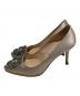 Manolo Blahnik (マノロブラニク) HANGISビジューヒールパンプス ベージュ サイズ:37：15000円