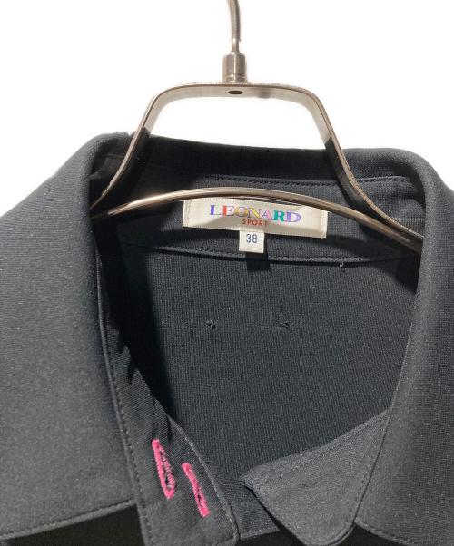 LEONARD SPORT（レオナール スポーツ）LEONARD SPORT (レオナール スポーツ) 半袖シャツ ブラック サイズ:38の古着・服飾アイテム
