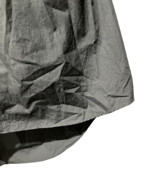 Graphpaper（グラフペーパー）Graphpaper (グラフペーパー) Broad L/S Oversized Band Collar Shirt バンドカラー シャツ ブラック サイズ:2の古着・服飾アイテム