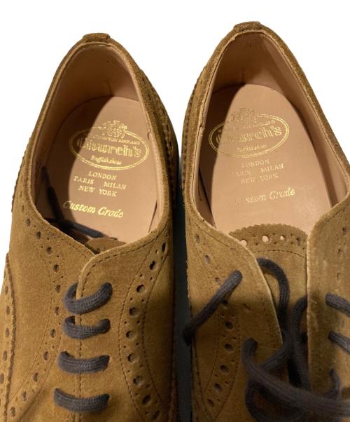 CHURCH'S（チャーチ）CHURCH'S (チャーチ) スウェードウィングチップシューズ ブラウン サイズ:8.5の古着・服飾アイテム