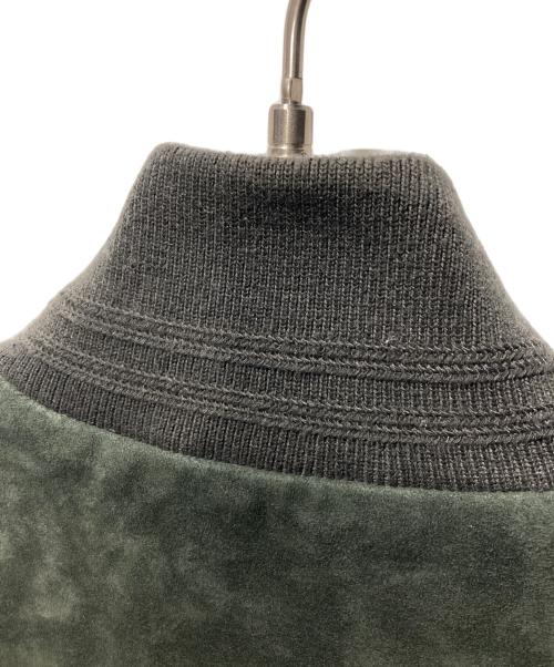 valstarino（ヴァルスタリーノ）valstarino (ヴァルスタリーノ) Valstar Jacket スウェード ゴートレザー切替ジャケット グレー サイズ:50の古着・服飾アイテム