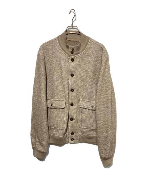 valstarino（ヴァルスタリーノ）VALSTARINO (ヴァルスタリーノ) ニット バルスターブルゾン ブラウン サイズ:46の古着・服飾アイテム