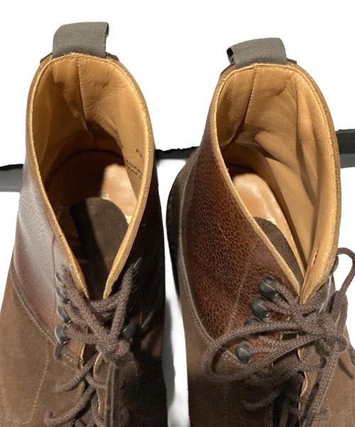 Crockett & Jones（クロケット＆ジョーンズ）Crockett & Jones (クロケット＆ジョーンズ) SHIPS (シップス) スウェード切替ブーツ ブラウン サイズ:7Eの古着・服飾アイテム