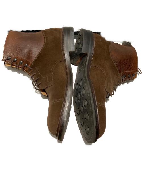 Crockett & Jones（クロケット＆ジョーンズ）Crockett & Jones (クロケット＆ジョーンズ) SHIPS (シップス) スウェード切替ブーツ ブラウン サイズ:7Eの古着・服飾アイテム
