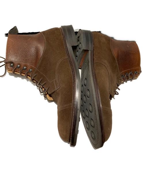 Crockett & Jones（クロケット＆ジョーンズ）Crockett & Jones (クロケット＆ジョーンズ) SHIPS (シップス) スウェード切替ブーツ ブラウン サイズ:7Eの古着・服飾アイテム