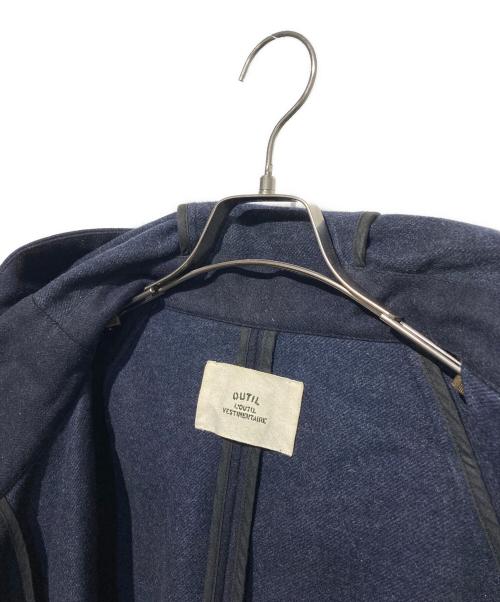 OUTIL（ウティ）OUTIL (ウティ) BIDOS バージン ウール コート ネイビー サイズ:2の古着・服飾アイテム
