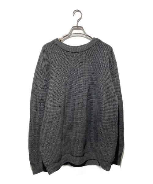 BATONER（バトナ―）BATONER (バトナ―) シグネチャー クルーネック セーター グレー サイズ:4の古着・服飾アイテム