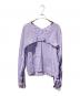 CINOH（チノ）の古着「COTTON ORGANDIE V NECK BLOUSE」｜ラベンダー