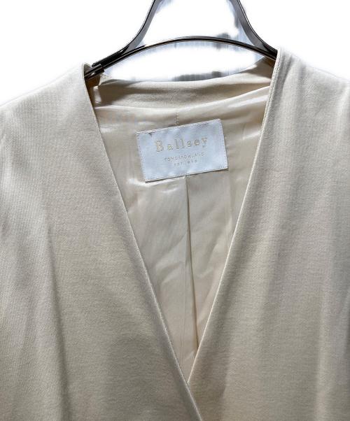 BALLSEY（ボールジィ）BALLSEY (ボールジィ) コットンループバック ベルテッドコート ベージュ サイズ:36の古着・服飾アイテム