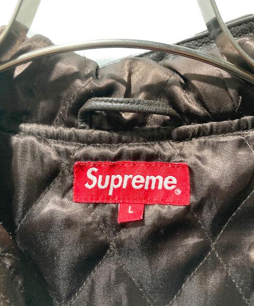 SUPREME（シュプリーム）Supreme (シュプリーム) 14AW HOODED LEATHER PARKA フーデット レザー パーカー ジャケット グリーン サイズ:Lの古着・服飾アイテム