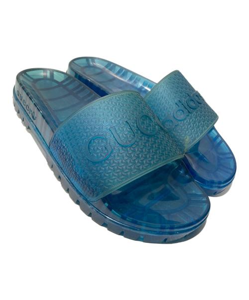 adidas（アディダス）adidas (アディダス) GUCCI (グッチ) ADILETTE ブルー サイズ:SIZE 8の古着・服飾アイテム