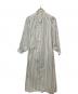 TEN（テン）の古着「カフタンドレスストライプシャツワンピース」｜ブルー×ベージュ