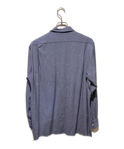 COMOLI（コモリ）COMOLI (コモリ) ヴィスコースウールオープンカラーシャツ スカイブルー サイズ:1の古着・服飾アイテム