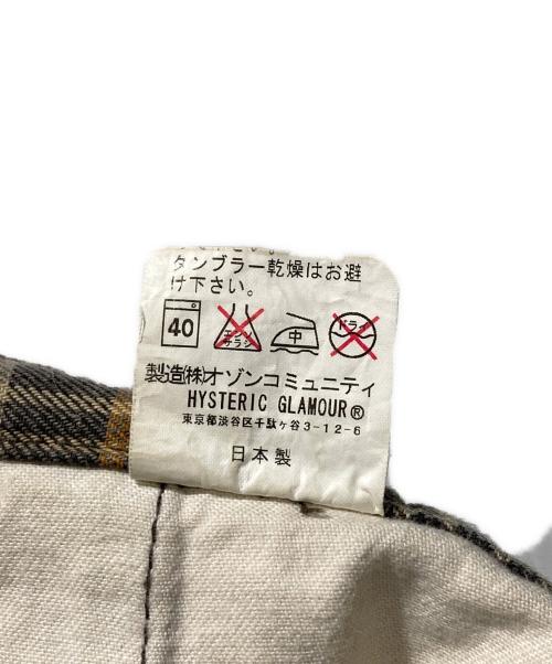 hysterics（ヒステリックス）hysterics (ヒステリックス) つぎはぎパンツ ブラウン サイズ:Sの古着・服飾アイテム