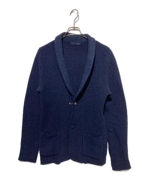 LARDINI（ラルディーニ）LARDINI (ラルディーニ) ニットジャケット ネイビー サイズ:Mの古着・服飾アイテム
