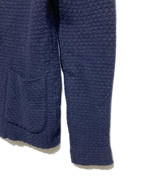 LARDINI（ラルディーニ）LARDINI (ラルディーニ) ニットジャケット ネイビー サイズ:Mの古着・服飾アイテム