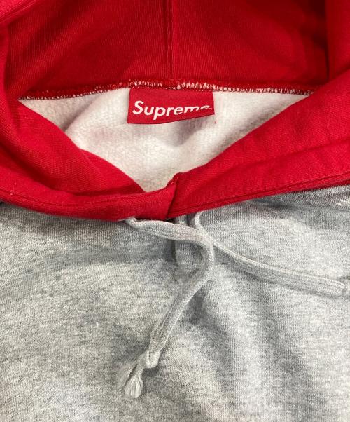 SUPREME（シュプリーム）SUPREME (シュプリーム) Contrast Hooded Sweatshirt グレー サイズ:Ｌの古着・服飾アイテム