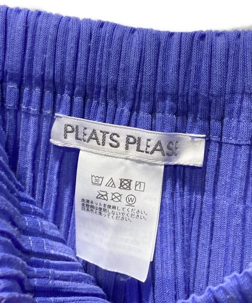 PLEATS PLEASE（プリーツプリーズ）PLEATS PLEASE (プリーツプリーズ) ネップ加工プリーツパンツ スカイブルー サイズ:5の古着・服飾アイテム