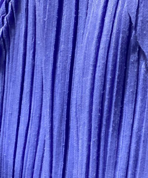 PLEATS PLEASE（プリーツプリーズ）PLEATS PLEASE (プリーツプリーズ) ネップ加工プリーツパンツ スカイブルー サイズ:5の古着・服飾アイテム