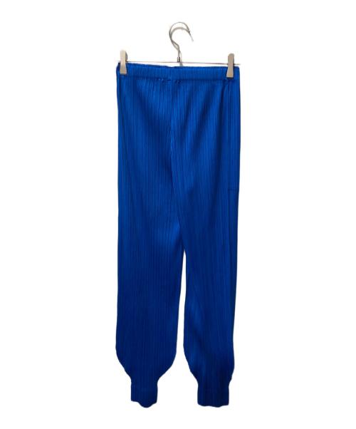 PLEATS PLEASE（プリーツプリーズ）PLEATS PLEASE (プリーツプリーズ) プリーツパンツ ブルー サイズ:3の古着・服飾アイテム