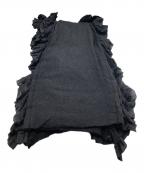 tricot COMME des GARCONSトリココムデギャルソン）の古着「フリルマフラー」｜ブラック